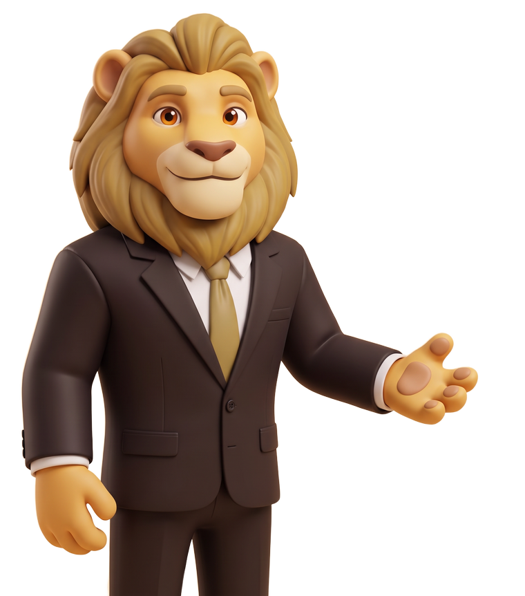 Tomás, la mascota de Thomas & Asociados, invitando a pasar